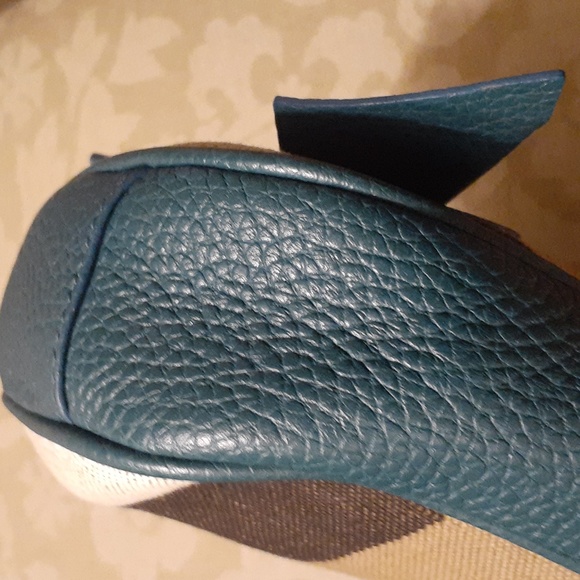 BURBERRY MINI NOVA CHECK LEATHER BOW EUC AUTHENTIC - Picture 10 of 12